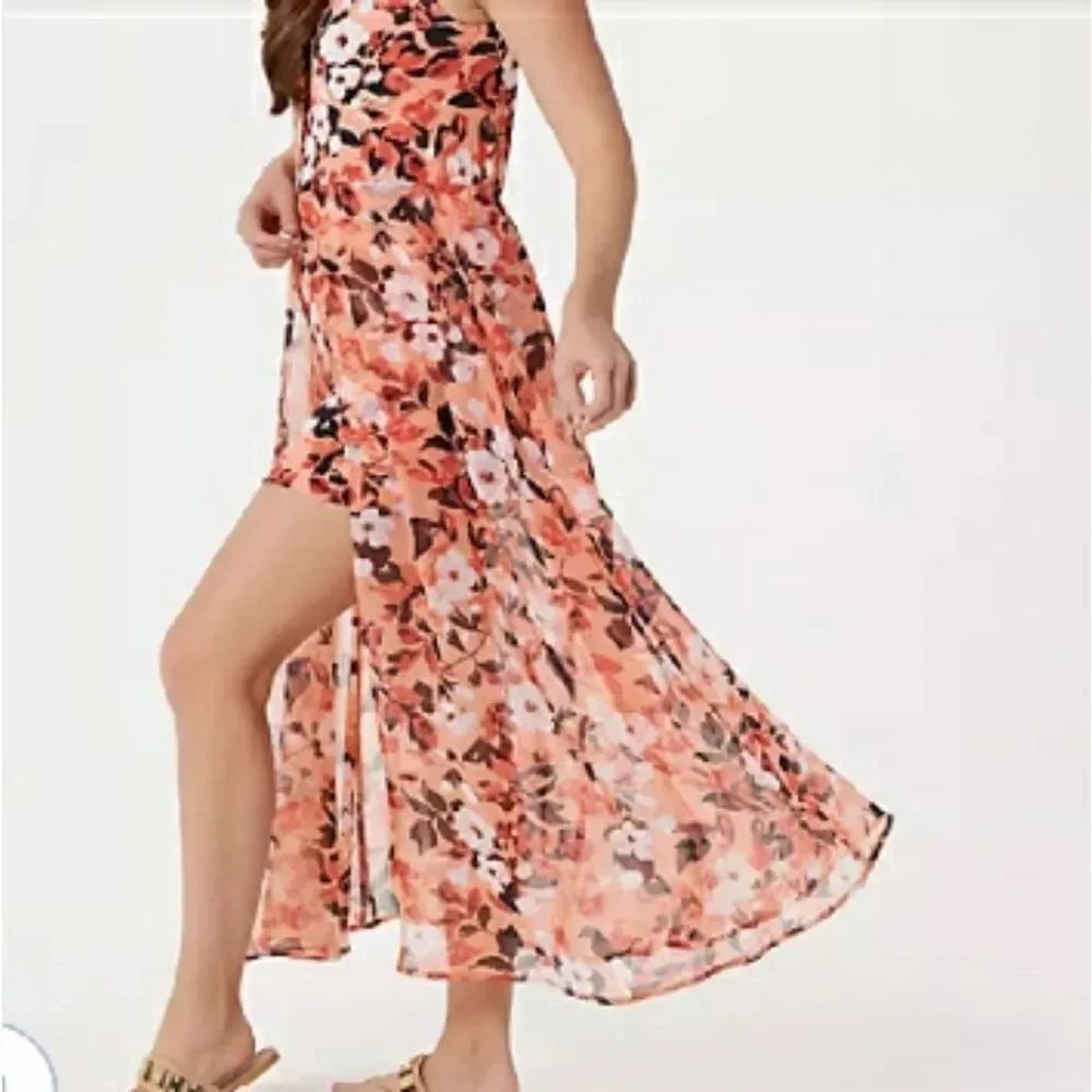 BRAND NEW DU JOUR MAXI A-LINE SKIRT with ASYMMETRICAL SLIT DRESS